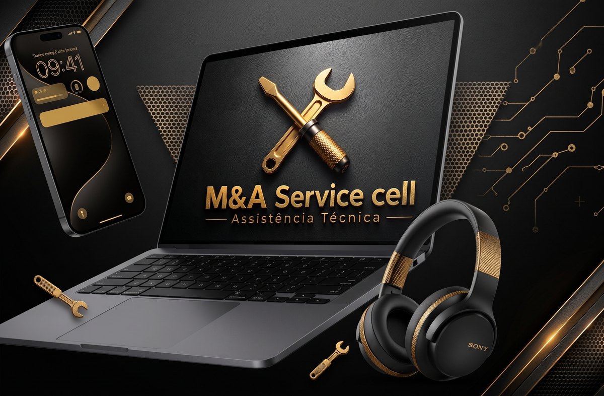 M&A Service Cell — notebook, celular e fone